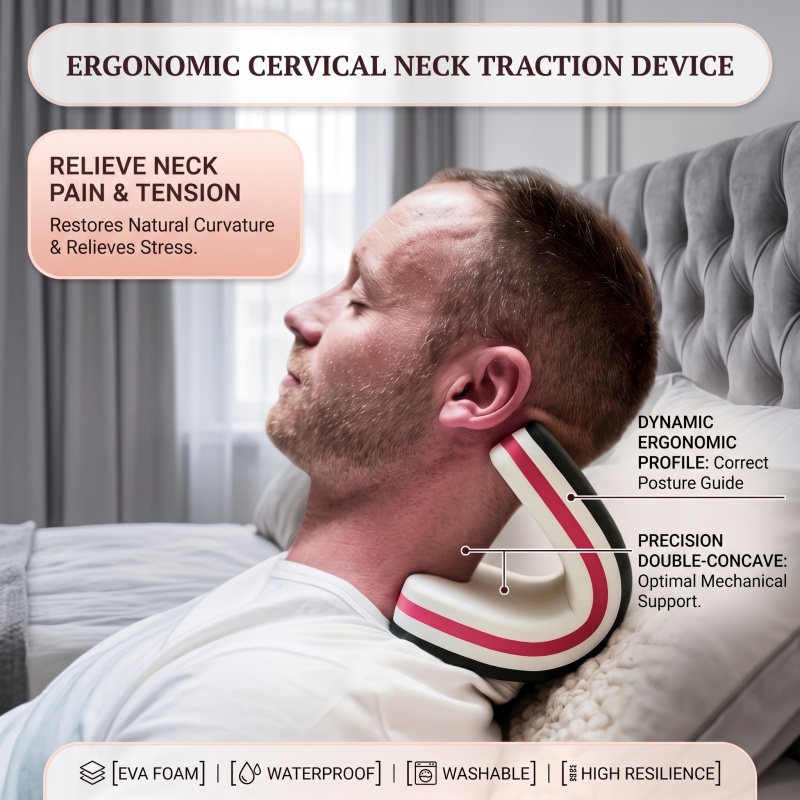 New Design Neck and Shoulder R - Neck Traction Pillow recension och pris