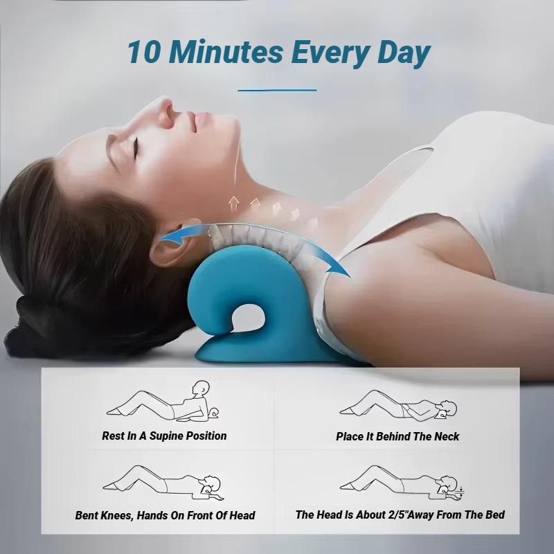 Neck Shoulder Stretcher Relaxe - Neck Traction Pillow recension och pris
