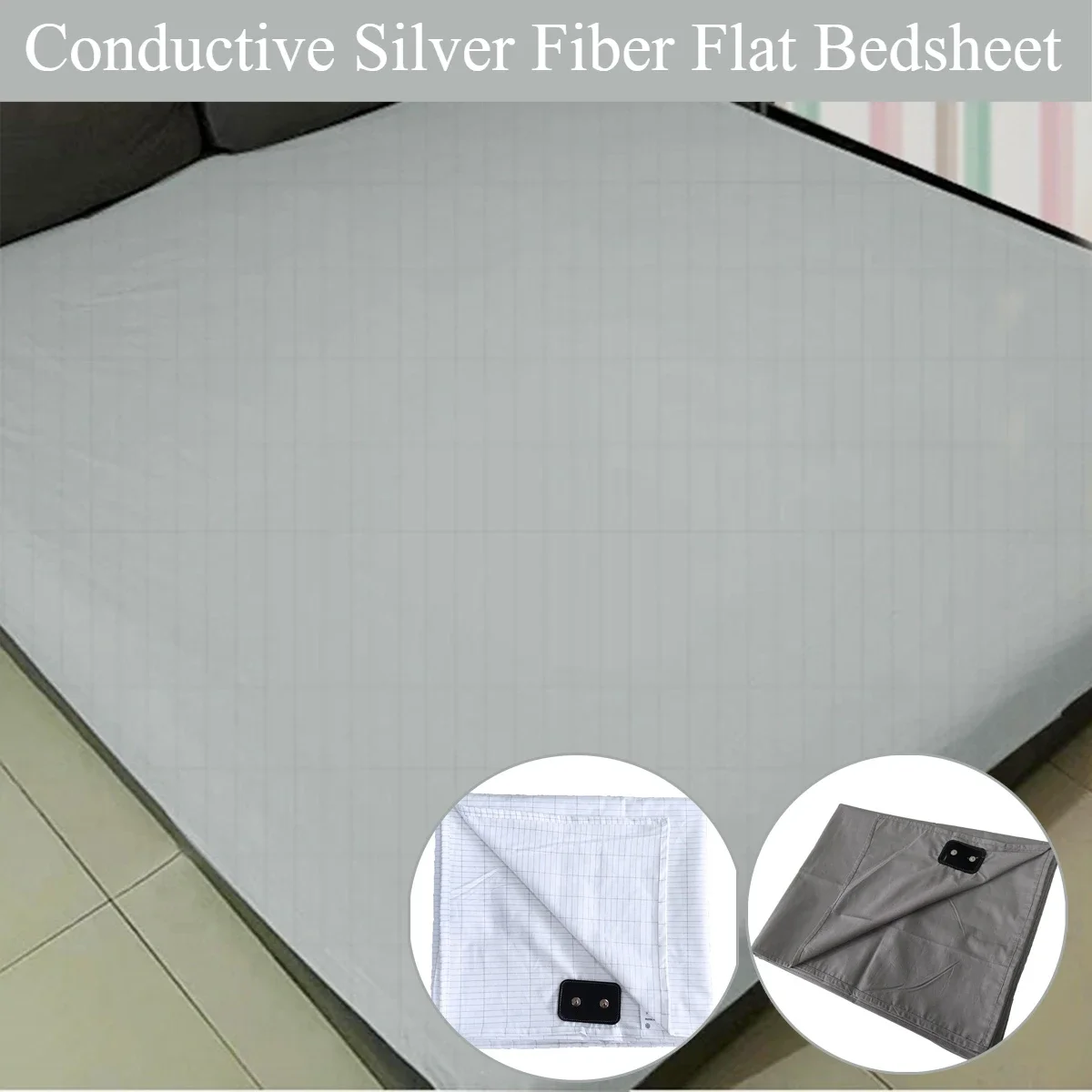 Earthing Bed Sheet Flat Sheet  - Health Wellness Uk recension och pris