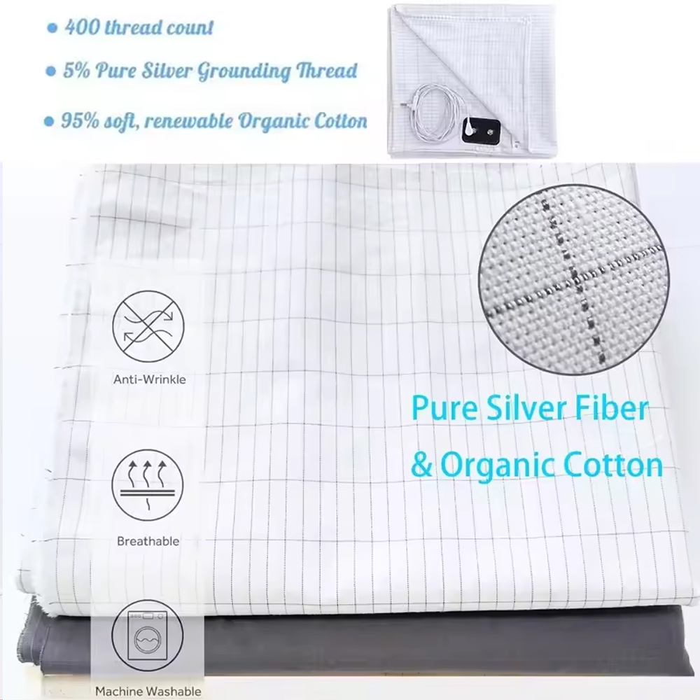 Earthing Bed Sheet Flat Sheet  - Health Wellness Uk recension och pris